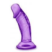 Фиолетовый фаллоимитатор на присоске SWEET N SMALL 4INCH DILDO - 11,4 см. - Blush Novelties