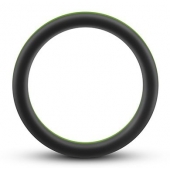 Черно-зеленое эрекционное кольцо Silicone Go Pro Cock Ring - Blush Novelties - в Нижнекамске купить с доставкой