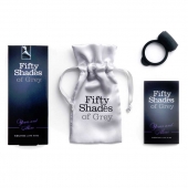 Темно-серое эрекционное кольцо Vibrating Love Ring с вибрацией - Fifty Shades of Grey - в Нижнекамске купить с доставкой