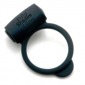 Темно-серое эрекционное кольцо Vibrating Love Ring с вибрацией - Fifty Shades of Grey - в Нижнекамске купить с доставкой