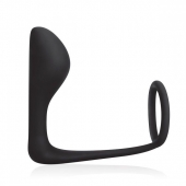Стимулятор простаты с фиксацией эрекционным кольцом Prostate Gear - BlueLine - в Нижнекамске купить с доставкой
