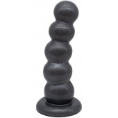 Черная насадка-плаг на харнесс PLATINUM 7 - 19,5 см. - LOVETOY (А-Полимер) - купить с доставкой в Нижнекамске