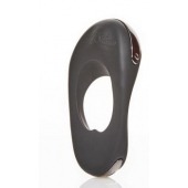 Черное эрекционное виброкольцо с двумя виброэлементами ATOM PLUS - Hot Octopuss - в Нижнекамске купить с доставкой