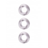 Набор из 3 гладких прозрачных эрекционных колец - Erowoman-Eroman - в Нижнекамске купить с доставкой