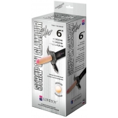 Пояс-трусики с насадкой Glamour Silver - 15,5 см. - LOVETOY (А-Полимер) - купить с доставкой в Нижнекамске