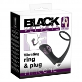 Черное эрекционное кольцо с анальной вибропробкой Vibrating Ring   Plug - Orion - в Нижнекамске купить с доставкой