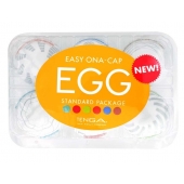 Набор из 6 мастурбаторов Tenga EGG Easy Beat с различным рельефом - Tenga - в Нижнекамске купить с доставкой
