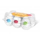 Набор из 6 мастурбаторов Tenga EGG Easy Beat с различным рельефом - Tenga - в Нижнекамске купить с доставкой