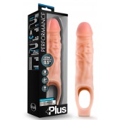 Телесный реалистичный фаллоудлинитель 9 Inch Silicone Cock Sheath Penis Extender - 22,86 см. - Blush Novelties - в Нижнекамске купить с доставкой