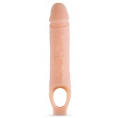 Телесный реалистичный фаллоудлинитель 10 Inch Silicone Cock Sheath Penis Extender - 25,4 см. - Blush Novelties - в Нижнекамске купить с доставкой