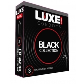 Черные презервативы LUXE Royal Black Collection - 3 шт. - Luxe - купить с доставкой в Нижнекамске