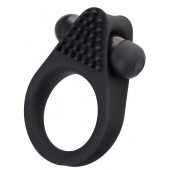 Черное эрекционное виброкольцо Brid с шипиками - A-toys - в Нижнекамске купить с доставкой