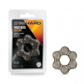 Дымчатое эрекционное кольцо Stay Hard Thick Bead Cock Ring - Blush Novelties - в Нижнекамске купить с доставкой