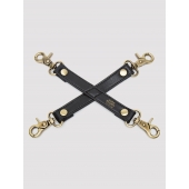 Черный фиксатор для манжет Bound to You Faux Leather Hogtie - Fifty Shades of Grey - купить с доставкой в Нижнекамске