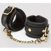 Черные наручники Bound to You Faux Leather Wrist Cuffs - Fifty Shades of Grey - купить с доставкой в Нижнекамске
