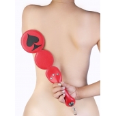 Шлёпалка  Пики  с анальным плагом - LOVETOY (А-Полимер) - купить с доставкой в Нижнекамске