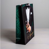 Бумажный пакет «Лучшему!» - 23 х 27 см. - Сима-Ленд - купить с доставкой в Нижнекамске