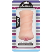 Телесный мастурбатор-вагина X-Basic Pocket Pussy без вибрации - Lovetoy - в Нижнекамске купить с доставкой