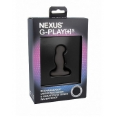 Черный анальный вибростимулятор Nexus G-Play Plus Small - 6 см. - Nexus Range