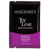 Лубрикант на водной основе для использования с игрушками WICKED Toy Love - 3 мл. - Wicked - купить с доставкой в Нижнекамске