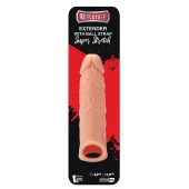 Телесная насадка EXTENDER WITH BALL STRAP 6.5 - 17 см. - Dream Toys - в Нижнекамске купить с доставкой