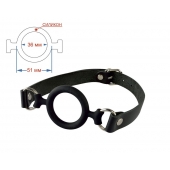 Черный кляп-рамка на регулируемых ремешках - Sitabella - купить с доставкой в Нижнекамске