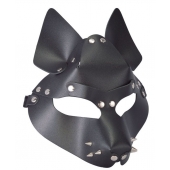 Черная маска Wolf с шипами - Sitabella - купить с доставкой в Нижнекамске