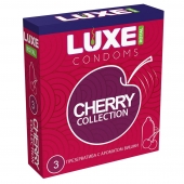 Презервативы с ароматом вишни LUXE Royal Cherry Collection - 3 шт. - Luxe - купить с доставкой в Нижнекамске