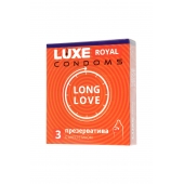 Презервативы с продлевающим эффектом LUXE Royal Long Love - 3 шт. - Luxe - купить с доставкой в Нижнекамске
