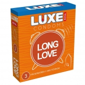 Презервативы с продлевающим эффектом LUXE Royal Long Love - 3 шт. - Luxe - купить с доставкой в Нижнекамске