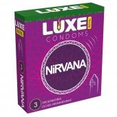 Презервативы с увеличенным количеством смазки LUXE Royal Nirvana - 3 шт. - Luxe - купить с доставкой в Нижнекамске
