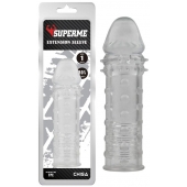 Прозрачная реалистичная насадка на пенис Extra Texture Sleeve - 16,2 см. - Chisa - в Нижнекамске купить с доставкой