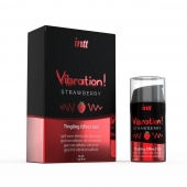 Жидкий интимный гель с эффектом вибрации Vibration! Strawberry - 15 мл. - INTT - купить с доставкой в Нижнекамске