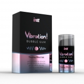 Жидкий интимный гель с эффектом вибрации Vibration! Bubble Gum - 15 мл. - INTT - купить с доставкой в Нижнекамске