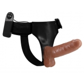 Страпон на трусиках с вибрацией Ultra Passionate Harness - 16 см. - Baile - купить с доставкой в Нижнекамске