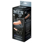 Телесный пустотелый харнесс MEN Style - 17,5 см. - LOVETOY (А-Полимер) - купить с доставкой в Нижнекамске