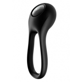 Черное эрекционное виброкольцо Majestic Duo - Satisfyer - в Нижнекамске купить с доставкой