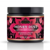 Пудра для тела Honey Dust Body Powder с ароматом клубники - 170 гр. - Kama Sutra - купить с доставкой в Нижнекамске