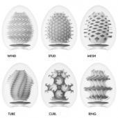 Набор из 6 мастурбаторов Tenga EGG IV с различным рельефом - Tenga - в Нижнекамске купить с доставкой