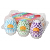 Набор из 6 мастурбаторов Tenga EGG IV с различным рельефом - Tenga - в Нижнекамске купить с доставкой