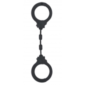 Черные силиконовые наручники Suppression - Lola Games - купить с доставкой в Нижнекамске