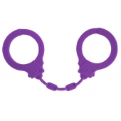 Фиолетовые силиконовые наручники Suppression - Lola Games - купить с доставкой в Нижнекамске