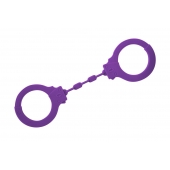 Фиолетовые силиконовые поножи Limitation - Lola Games - купить с доставкой в Нижнекамске