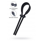 Черное эрекционное лассо на пенис Keb - A-toys - в Нижнекамске купить с доставкой