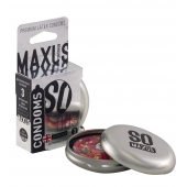 Экстремально тонкие презервативы в железном кейсе MAXUS Extreme Thin - 3 шт. - Maxus - купить с доставкой в Нижнекамске