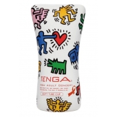 Мастурбатор-туба Keith Haring Soft Tube CUP - Tenga - в Нижнекамске купить с доставкой