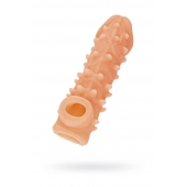 Телесная закрытая насадка с пупырышками Cock Sleeve Size M - 15,6 см. - KOKOS - в Нижнекамске купить с доставкой