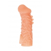 Телесная закрытая насадка с шершавой головкой Cock Sleeve Size L - 17,6 см. - KOKOS - в Нижнекамске купить с доставкой