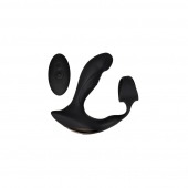 Черный вибромассажер простаты с эрекционным кольцом Strapped   Tapped - Zero Tolerance - в Нижнекамске купить с доставкой