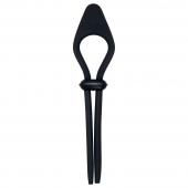 Черное эрекционное лассо с вибропулей Black Tie Affair - Zero Tolerance - в Нижнекамске купить с доставкой